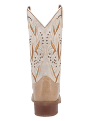 Laredo 5603 Womens LYDIA Square Toe Western Boots Tan Sand back view. If you need any assistance with this item or the purchase of this item please call us at five six one seven four eight eight eight zero one Monday through Saturday 10:00a.m EST to 8:00 p.m EST