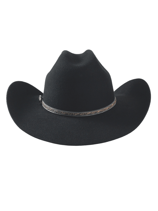 Bullhide LIFE WITH YOU 0870 4X Premium Wool Hat Black back view. If you need any assistance with this item or the purchase of this item please call us at five six one seven four eight eight eight zero one Monday through Saturday 10:00a.m EST to 8:00 p.m EST