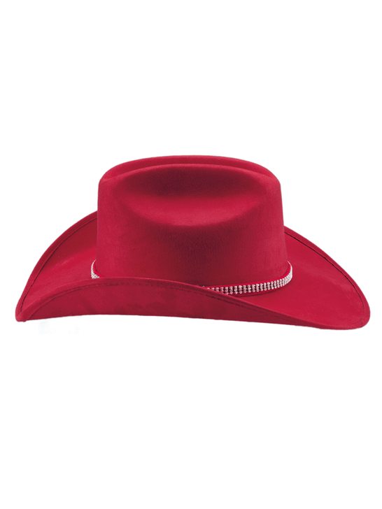 Bullhide BELONG TOGETHER 0876R Faux Felt Western Hat Red side view. If you need any assistance with this item or the purchase of this item please call us at five six one seven four eight eight eight zero one Monday through Saturday 10:00a.m EST to 8:00 p.m EST