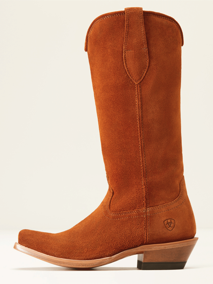 Ariat 10047001 Womens Memphis Western Boot Penny Roughout front and side view. If you need any assistance with this item or the purchase of this item please call us at five six one seven four eight eight eight zero one Monday through Saturday 10:00a.m EST to 8:00 p.m EST