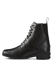Ariat 10020123 Womens Heritage IV Lace Up Paddock Boot Black outter side view. If you need any assistance with this item or the purchase of this item please call us at five six one seven four eight eight eight zero one Monday through Saturday 10:00a.m EST to 8:00 p.m EST