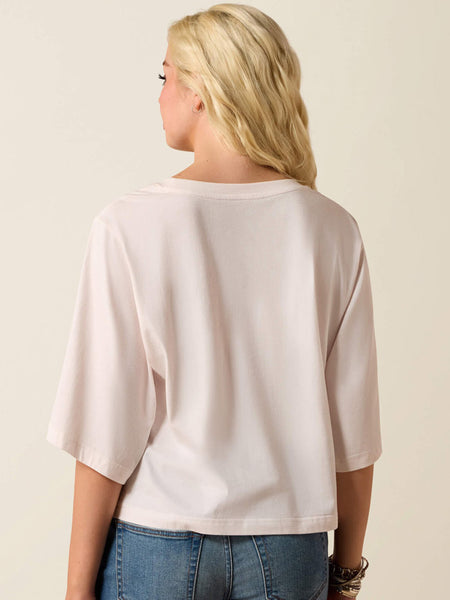 Ariat 10073511 Womens Western Wanderlust T-Shirt Sea Salt back view. If you need any assistance with this item or the purchase of this item please call us at five six one seven four eight eight eight zero one Monday through Saturday 10:00a.m EST to 8:00 p.m EST