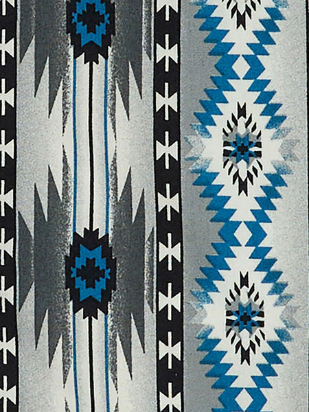 Wrangler 112359438 Kids Checotah Long Sleeve Shirt Grey Multi close up. If you need any assistance with this item or the purchase of this item please call us at five six one seven four eight eight eight zero one Monday through Saturday 10:00a.m EST to 8:00 p.m EST