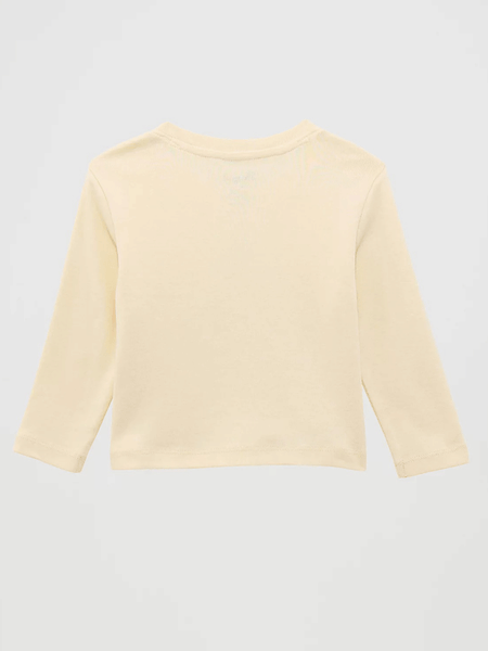 Wrangler 112371936 Infants Western Graphic Long Sleeve Tee Beige back view. If you need any assistance with this item or the purchase of this item please call us at five six one seven four eight eight eight zero one Monday through Saturday 10:00a.m EST to 8:00 p.m EST