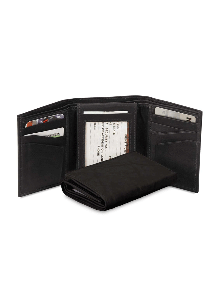 Western Express MIN-2364 Leather Tri-Fold Wallet Brown Black Or Tan. If you need any assistance with this item or the purchase of this item please call us at five six one seven four eight eight eight zero one Monday through Saturday 10:00a.m EST to 8:00 p.m EST