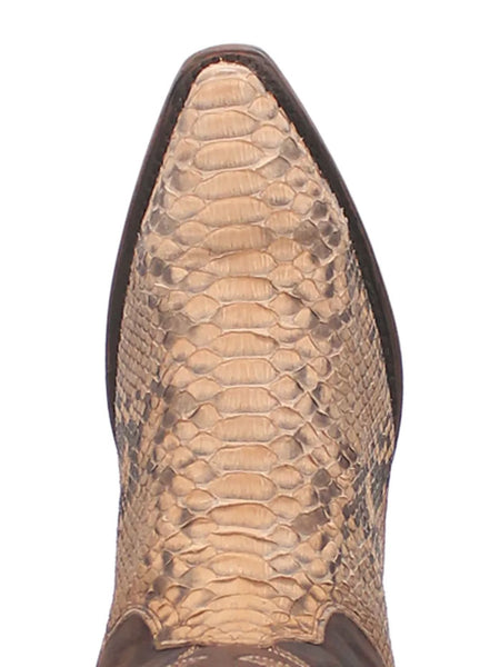 Dan Post DP3058 Mens STURGIS Python Western Boot Sand toe view. If you need any assistance with this item or the purchase of this item please call us at five six one seven four eight eight eight zero one Monday through Saturday 10:00a.m EST to 8:00 p.m EST