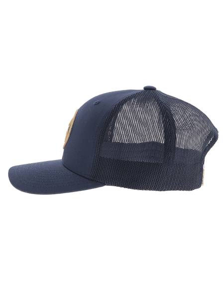 Hooey 2509T-NV O-CLASSIC Mid Profile Trucker Hat Navy side view. If you need any assistance with this item or the purchase of this item please call us at five six one seven four eight eight eight zero one Monday through Saturday 10:00a.m EST to 8:00 p.m EST