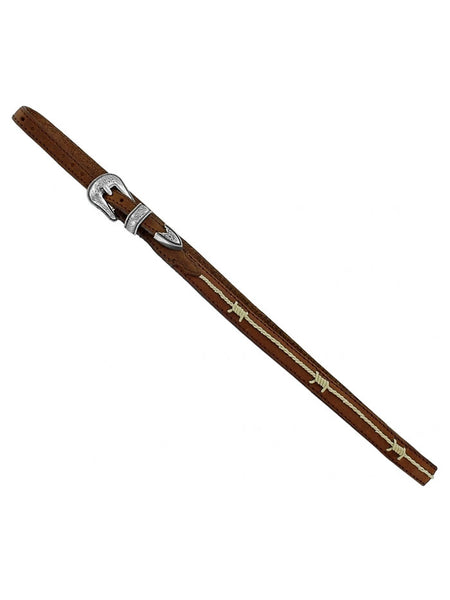 Justin E05044 Fenced In Hatband Copper front view. If you need any assistance with this item or the purchase of this item please call us at five six one seven four eight eight eight zero one Monday through Saturday 10:00a.m EST to 8:00 p.m EST