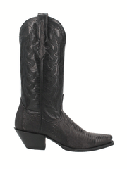 Dan Post DP3008 Womens Drifter Lizard Boots Charcoal side view. If you need any assistance with this item or the purchase of this item please call us at five six one seven four eight eight eight zero one Monday through Saturday 10:00a.m EST to 8:00 p.m EST