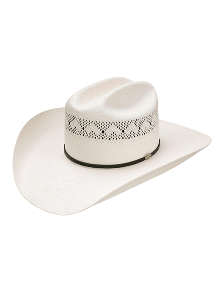 Resistol RSSTRG-304281 STONEY RIDGE 20X George Strait Collection Straw Hat Natural front and side view. If you need any assistance with this item or the purchase of this item please call us at five six one seven four eight eight eight zero one Monday through Saturday 10:00a.m EST to 8:00 p.m EST
