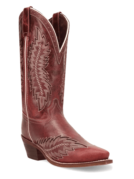 Laredo 20058 Womens COYOTE CREEK Leather Boot Red side / front view. If you need any assistance with this item or the purchase of this item please call us at five six one seven four eight eight eight zero one Monday through Saturday 10:00a.m EST to 8:00 p.m EST