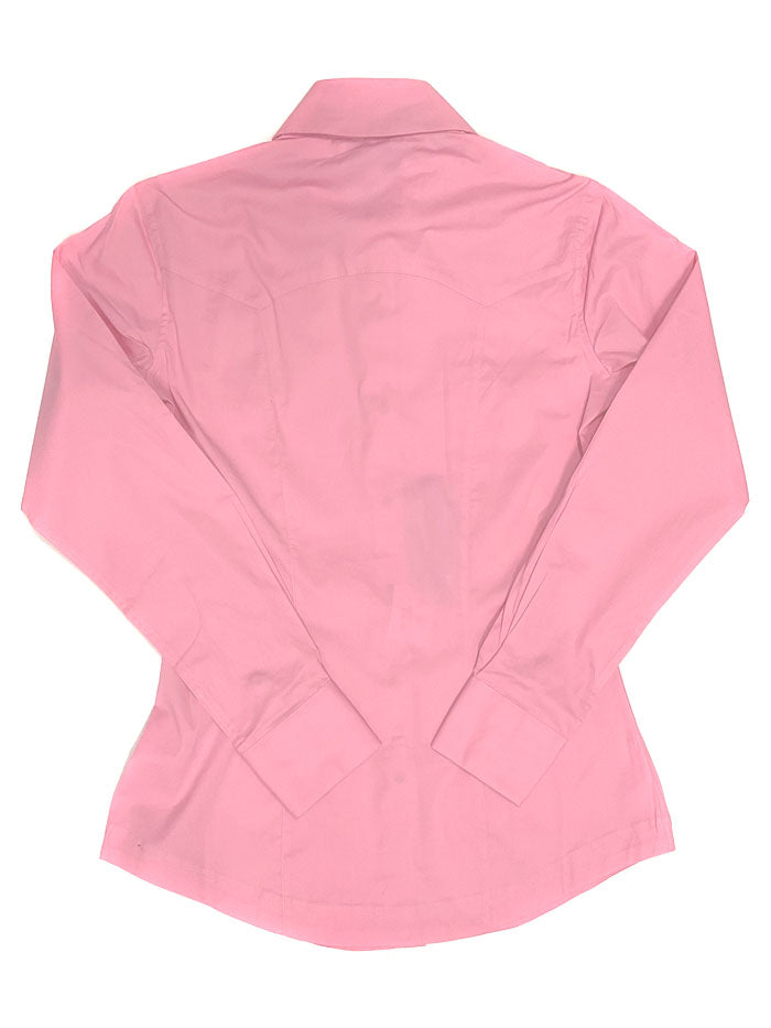 Panhandle PSWSOSR0XX Womens Snap Shirt Pink front view. If you need any assistance with this item or the purchase of this item please call us at five six one seven four eight eight eight zero one Monday through Saturday 10:00a.m EST to 8:00 p.m EST