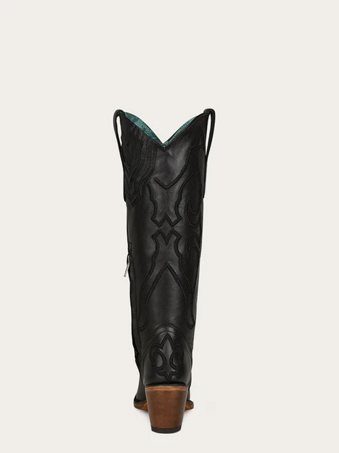 Corral Z5075 Ladies Embroiderry Western Boot Black side / front view. If you need any assistance with this item or the purchase of this item please call us at five six one seven four eight eight eight zero one Monday through Saturday 10:00a.m EST to 8:00 p.m EST