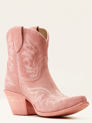 Ariat 10050900 Womens Chandler Western Boot Carnation Pink Suede inner side view. If you need any assistance with this item or the purchase of this item please call us at five six one seven four eight eight eight zero one Monday through Saturday 10:00a.m EST to 8:00 p.m EST