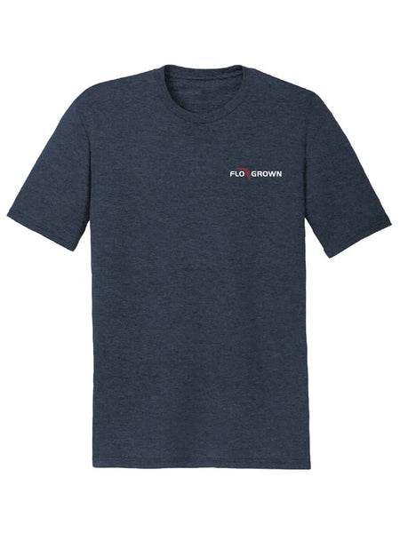 FloGrown FGM-1585 Mens Short Sleeve More Than a Pastime Tee Navy front view. If you need any assistance with this item or the purchase of this item please call us at five six one seven four eight eight eight zero one Monday through Saturday 10:00a.m EST to 8:00 p.m EST