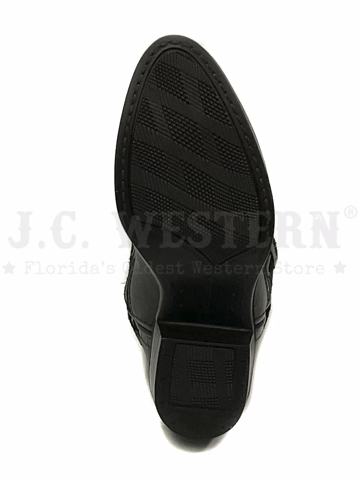 Old West 8162 Kids Western Boot Black front and side view. If you need any assistance with this item or the purchase of this item please call us at five six one seven four eight eight eight zero one Monday through Saturday 10:00a.m EST to 8:00 p.m EST
