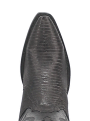 Dan Post DP3008 Womens Drifter Lizard Boots Charcoal toe view from above. If you need any assistance with this item or the purchase of this item please call us at five six one seven four eight eight eight zero one Monday through Saturday 10:00a.m EST to 8:00 p.m EST