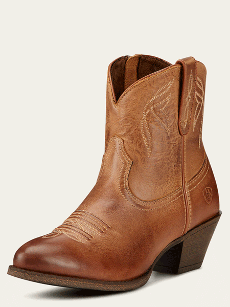 Ariat 10017323 Womens Darlin Western Boot Burnt Sugar Copper front and side view. If you need any assistance with this item or the purchase of this item please call us at five six one seven four eight eight eight zero one Monday through Saturday 10:00a.m EST to 8:00 p.m EST