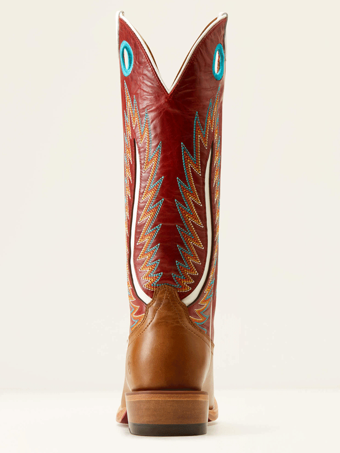 Ariat 10051016 Womens Futurity Fort Worth Western Boot Dulce De Leche Tan front and side view. If you need any assistance with this item or the purchase of this item please call us at five six one seven four eight eight eight zero one Monday through Saturday 10:00a.m EST to 8:00 p.m EST