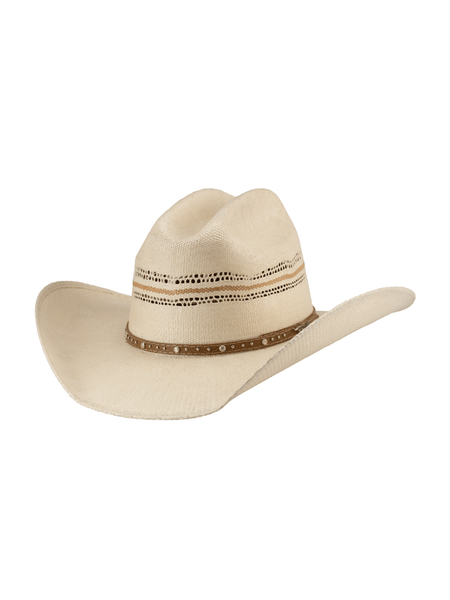 Bullhide BOLEY 5104 25X Bangora Straw Hat Natural front view. If you need any assistance with this item or the purchase of this item please call us at five six one seven four eight eight eight zero one Monday through Saturday 10:00a.m EST to 8:00 p.m EST