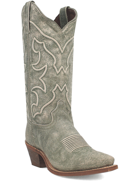 Laredo 52199 Womens REVA Leather Boot Green front and side view. If you need any assistance with this item or the purchase of this item please call us at five six one seven four eight eight eight zero one Monday through Saturday 10:00a.m EST to 8:00 p.m EST