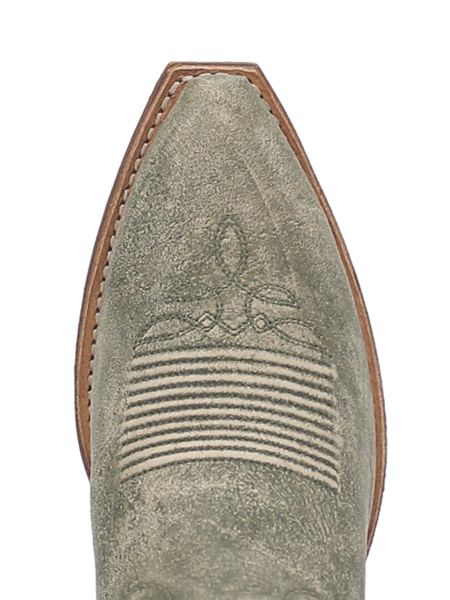 Laredo 52199 Womens REVA Leather Boot Green toe view. If you need any assistance with this item or the purchase of this item please call us at five six one seven four eight eight eight zero one Monday through Saturday 10:00a.m EST to 8:00 p.m EST