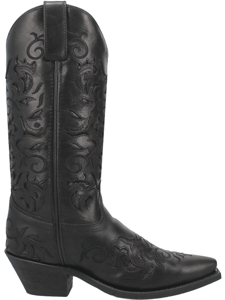 Laredo 52450 Womens Night Sky Leather Boot Black side view. If you need any assistance with this item or the purchase of this item please call us at five six one seven four eight eight eight zero one Monday through Saturday 10:00a.m EST to 8:00 p.m EST