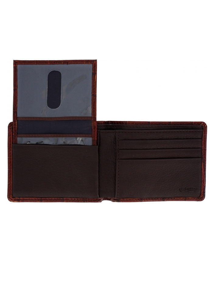 Brighton 89557 Rockefeller Passcase Wallet Brown front view. If you need any assistance with this item or the purchase of this item please call us at five six one seven four eight eight eight zero one Monday through Saturday 10:00a.m EST to 8:00 p.m EST