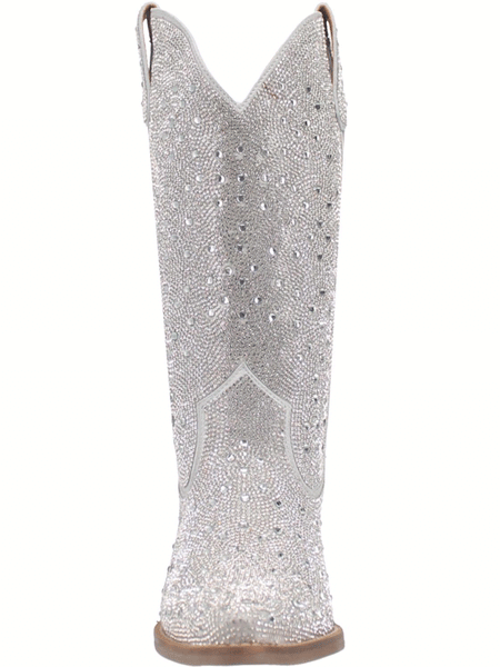 Dingo DI570-GY6 Womens Silver Dollar Fashion Western Boot Silver front view. If you need any assistance with this item or the purchase of this item please call us at five six one seven four eight eight eight zero one Monday through Saturday 10:00a.m EST to 8:00 p.m EST