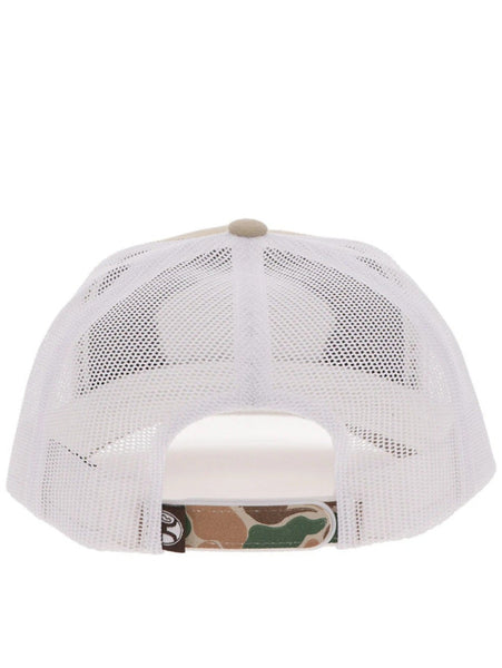Hooey 6026T-TNWH OUTFITTERS Mid Profile Hat Tan White back view. If you need any assistance with this item or the purchase of this item please call us at five six one seven four eight eight eight zero one Monday through Saturday 10:00a.m EST to 8:00 p.m EST
