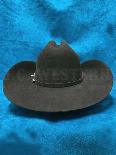 Bullhide BACK ROADS 6X 0625BL Premium Wool Hat Black back view. If you need any assistance with this item or the purchase of this item please call us at five six one seven four eight eight eight zero one Monday through Saturday 10:00a.m EST to 8:00 p.m EST