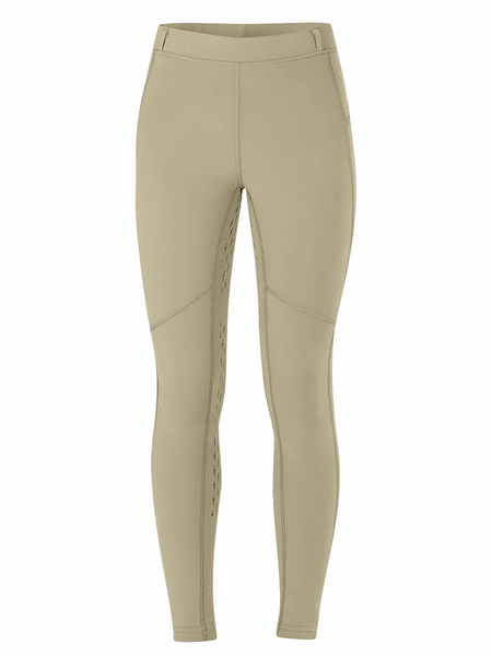 Kerrits 60524-TAN Kids Ice Fil Performance Riding Tight Tan front view. If you need any assistance with this item or the purchase of this item please call us at five six one seven four eight eight eight zero one Monday through Saturday 10:00a.m EST to 8:00 p.m EST