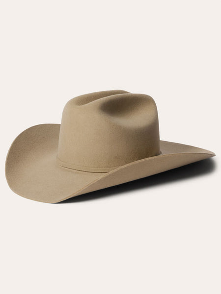 Stetson SBCRAL-754098 CORRAL 4X Buffalo Collection Felt Hat Silversand Tan side / front view. If you need any assistance with this item or the purchase of this item please call us at five six one seven four eight eight eight zero one Monday through Saturday 10:00a.m EST to 8:00 p.m EST