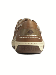 Sperry 0799320 Mens Billfish 3-Eye Boat Shoe Dark Tan back view. If you need any assistance with this item or the purchase of this item please call us at five six one seven four eight eight eight zero one Monday through Saturday 10:00a.m EST to 8:00 p.m EST