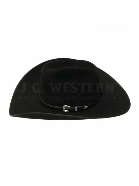 Serratelli LIBERTY414BV 8X Felt Western Hat Black Velvet left side view. If you need any assistance with this item or the purchase of this item please call us at five six one seven four eight eight eight zero one Monday through Saturday 10:00a.m EST to 8:00 p.m EST.