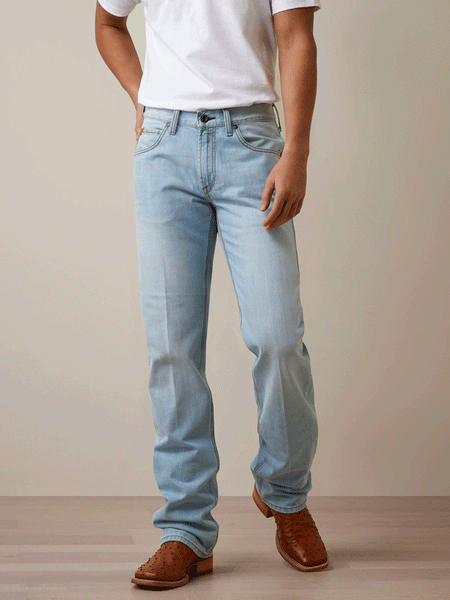 Ariat 10045228 Mens M5 Straight Eli Straight Jean Zuma front view. If you need any assistance with this item or the purchase of this item please call us at five six one seven four eight eight eight zero one Monday through Saturday 10:00a.m EST to 8:00 p.m EST