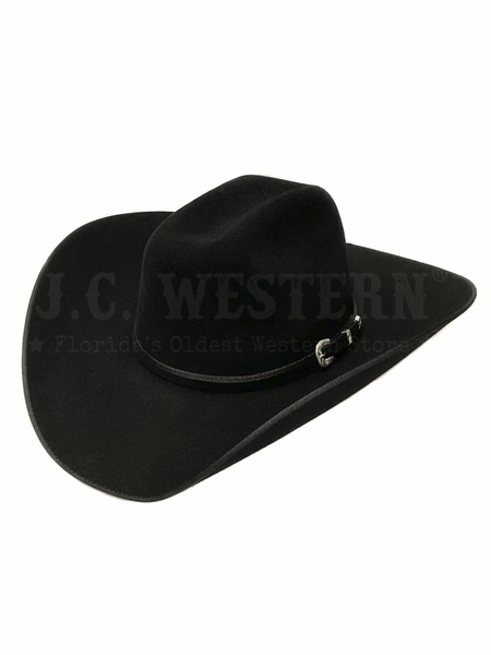Serratelli LIBERTY414BV 8X Felt Western Hat Black Velvet front and side view. If you need any assistance with this item or the purchase of this item please call us at five six one seven four eight eight eight zero one Monday through Saturday 10:00a.m EST to 8:00 p.m EST