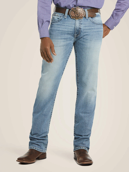 Ariat 10020942 Mens M2 Relaxed Stirling Stretch Boot Cut Jean Shasta front view. If you need any assistance with this item or the purchase of this item please call us at five six one seven four eight eight eight zero one Monday through Saturday 10:00a.m EST to 8:00 p.m EST