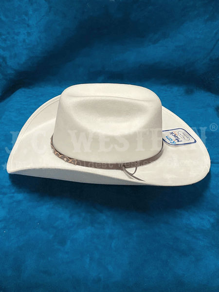 Bullhide CATTLE TOWN 0683W Faux Felt Western Hat White side view. If you need any assistance with this item or the purchase of this item please call us at five six one seven four eight eight eight zero one Monday through Saturday 10:00a.m EST to 8:00 p.m EST