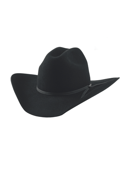 Bullhide TYLER 8001 Youth Premium Wool Western Hat Black front view. If you need any assistance with this item or the purchase of this item please call us at five six one seven four eight eight eight zero one Monday through Saturday 10:00a.m EST to 8:00 p.m EST