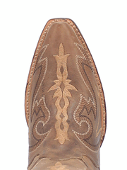 Dan Post DP4275 Womens Silvie Leather Boot Brown toe view from above. If you need any assistance with this item or the purchase of this item please call us at five six one seven four eight eight eight zero one Monday through Saturday 10:00a.m EST to 8:00 p.m EST