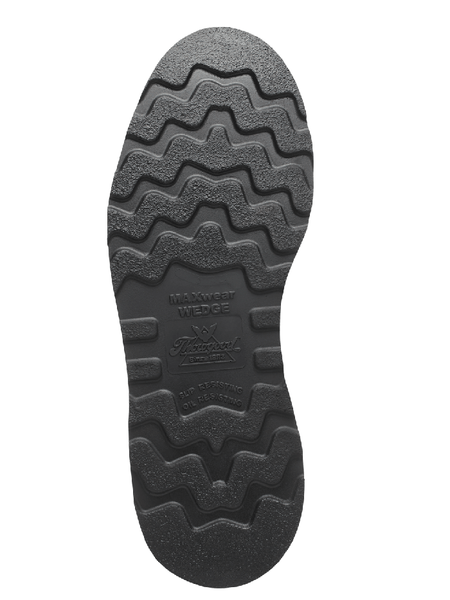 Thorogood 814-4188 Mens American Heritage Moc Toe Boot Tobacco sole view. If you need any assistance with this item or the purchase of this item please call us at five six one seven four eight eight eight zero one Monday through Saturday 10:00a.m EST to 8:00 p.m EST