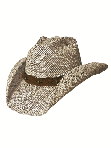 Bullhide AFTER PARTY 0221 Straw Hat Natural front and side view. If you need any assistance with this item or the purchase of this item please call us at five six one seven four eight eight eight zero one Monday through Saturday 10:00a.m EST to 8:00 p.m EST