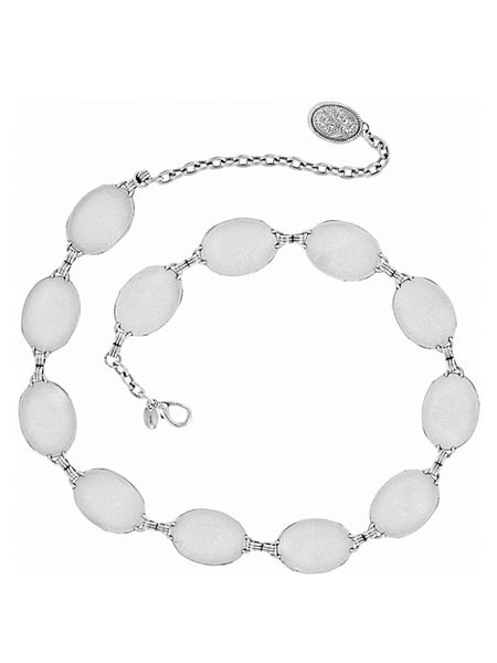 Tony Lama C50151 Womens Nicole Concho Link Belt Silver back view. If you need any assistance with this item or the purchase of this item please call us at five six one seven four eight eight eight zero one Monday through Saturday 10:00a.m EST to 8:00 p.m EST