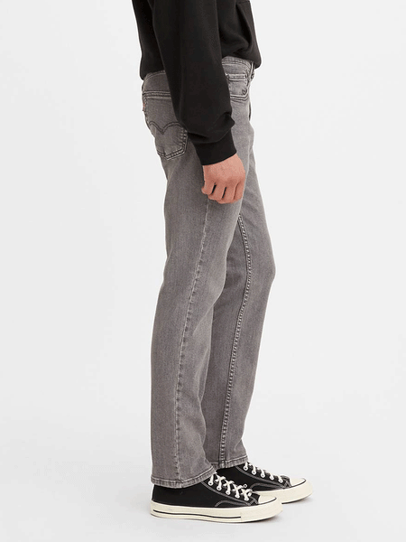 Levi's 045113095 Mens 511 Slim Fit Flex Jeans Bee Eye Grey side view. .If you need any assistance with this item or the purchase of this item please call us at five six one seven four eight eight eight zero one Monday through Saturday 10:00a.m EST to 8:00 p.m EST