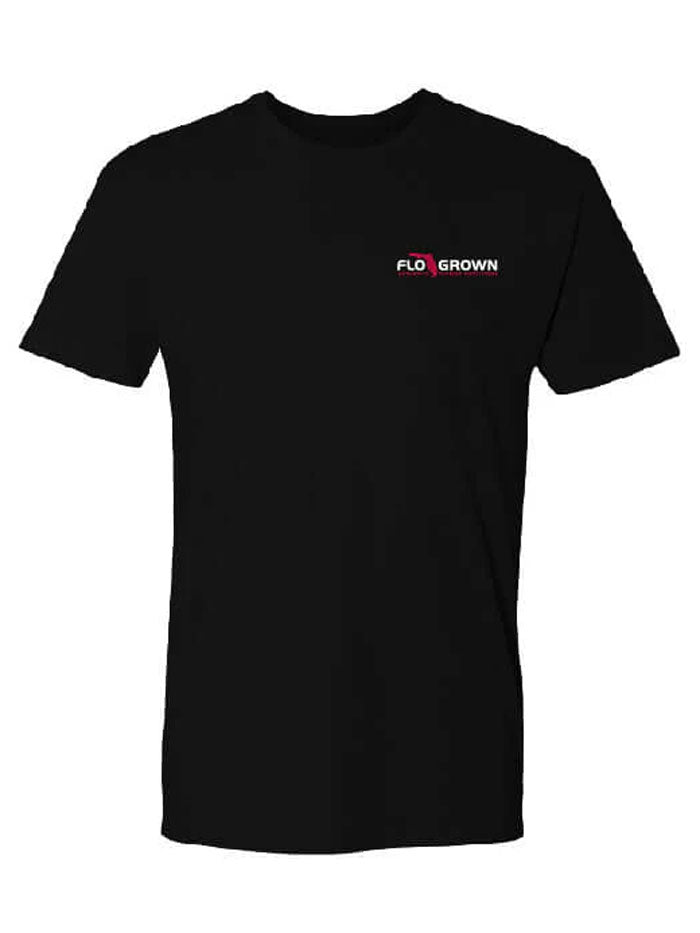 FloGrown FGM-1713 Built Florida Tough Tee Black back view. If you need any assistance with this item or the purchase of this item please call us at five six one seven four eight eight eight zero one Monday through Saturday 10:00a.m EST to 8:00 p.m EST