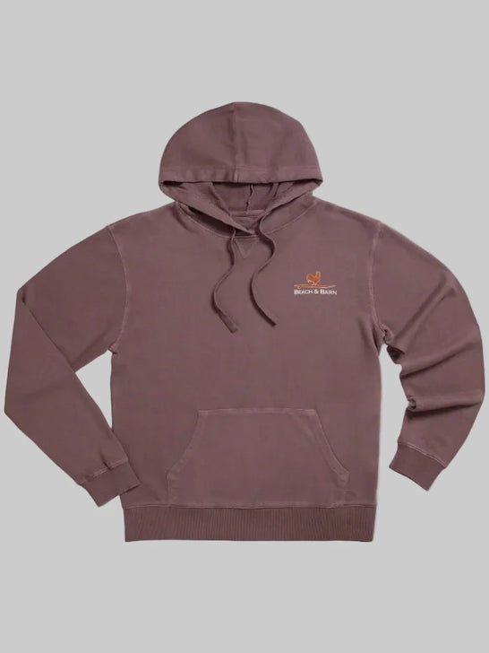 Beach and Barn SURFING ROOSTER HOODIE Peppercorn front view. If you need any assistance with this item or the purchase of this item please call us at five six one seven four eight eight eight zero one Monday through Saturday 10:00a.m EST to 8:00 p.m EST