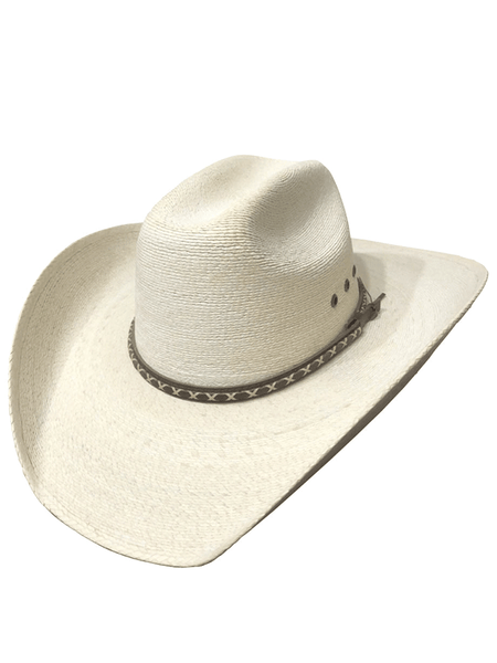 Dallas Hats CAT 20X Cattleman Straw Hat Natural side / front view. If you need any assistance with this item or the purchase of this item please call us at five six one seven four eight eight eight zero one Monday through Saturday 10:00a.m EST to 8:00 p.m EST
