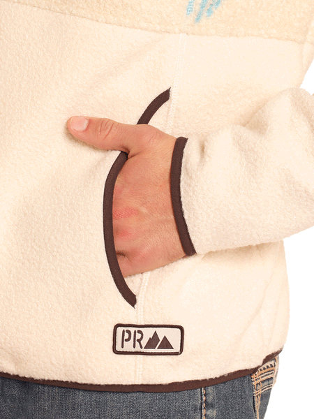 Panhandle DM91C04070 Mens Border Berber Pullover Caribbean Cream pocket. If you need any assistance with this item or the purchase of this item please call us at five six one seven four eight eight eight zero one Monday through Saturday 10:00a.m EST to 8:00 p.m EST