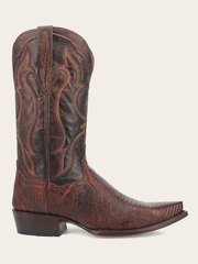 Dan Post DP3078 Mens HEARST Lizard Boot Cognac side view. If you need any assistance with this item or the purchase of this item please call us at five six one seven four eight eight eight zero one Monday through Saturday 10:00a.m EST to 8:00 p.m EST
